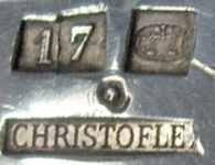 Christofle, France, silver plate mark