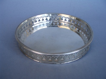Italian silver coaster (Genoa, 1822)