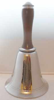 silverplate cocktail shaker: bell