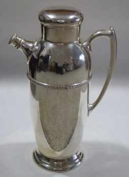 silverplate cocktail shaker: Poole Silver Co