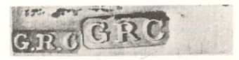 George Richmond Collis & Co, Birmingham Assay Office, mark entered 1835 George Richmond Collis & Co, Birmingham Assay Office, mark entered 1835