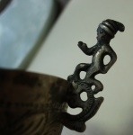 Andean style silver footed goblet - Bolivia