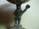 Andean style silver footed goblet - Bolivia