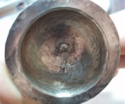 Andean style silver footed goblet - Bolivia