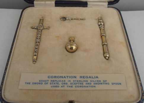 Silver coronation regalia