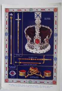 Silver coronation regalia