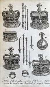 Silver coronation regalia