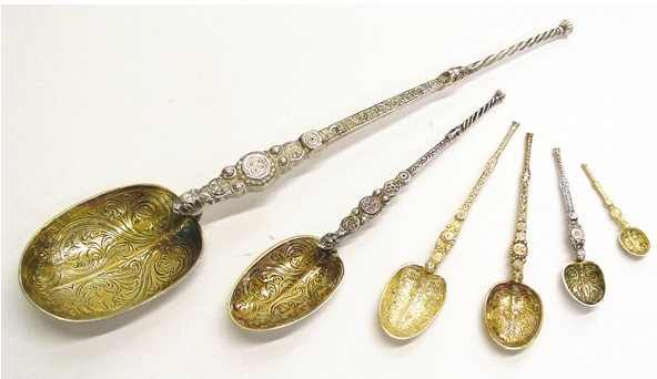Silver coronation regalia