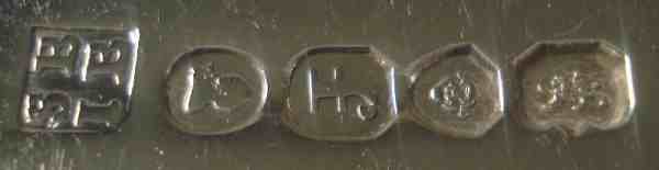 silver spoon hallmarked London 1821, makers Sarah and John William Blake