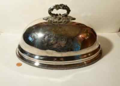 'Old Sheffield' domed plate cover
