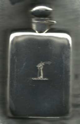 silver hip flask made by William Fairbairns & Sons