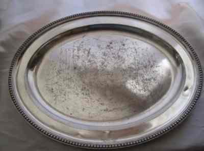 silver plate dish made by Frederick Ellis Timm & Co