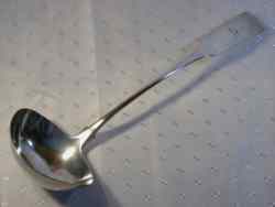 ladle hallmarked London 1815, maker WE into a rectangle (possibly William Eaton)