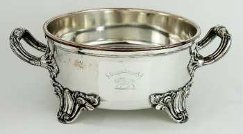 OSP serving dish with family crest: POLLOCK