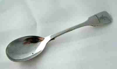 spoon with family crest: WARBERTON or WARBURTON
