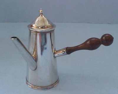 silver coffee pot miniature: David Clayton