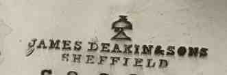 James Deakin & Sons, silverplate mark