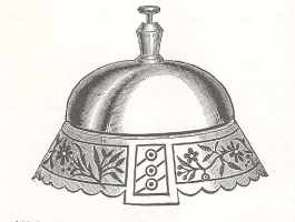 American silverplate desk bell