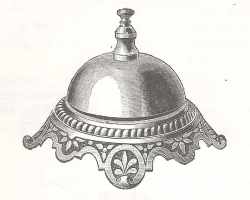 American silverplate desk bell