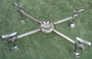 silver dish cross
