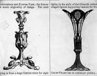 Elkington at the 1851 Great Exhibition: candlestick and flower vase