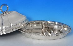 oval entre dish with cover