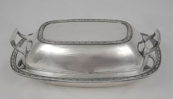 rectangular entre dish side handles