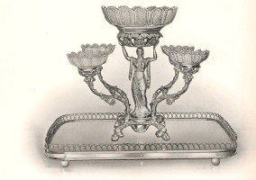 Epergne: Old Sheffield Plate