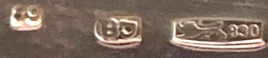 Estonia silver hallmark 830/1000