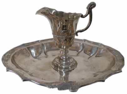 silver helmet ewer