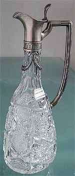 ewer with silver mounts