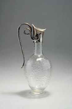 ewer with silver mounts