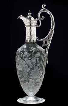 ewer with silver mounts
