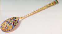 Faberg silver and enamel spoon