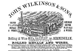 John Wilkinson & Sons, Rolling & Wire Mills, Saltley nr. Birmingham