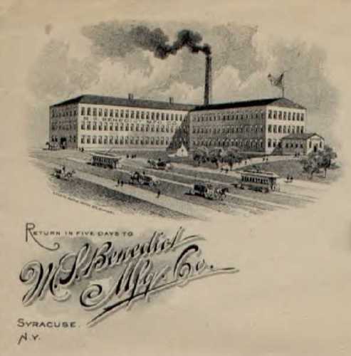 M.S. Benedict Mfg Co, Syracuse (NY) factory image (c. 1900)
