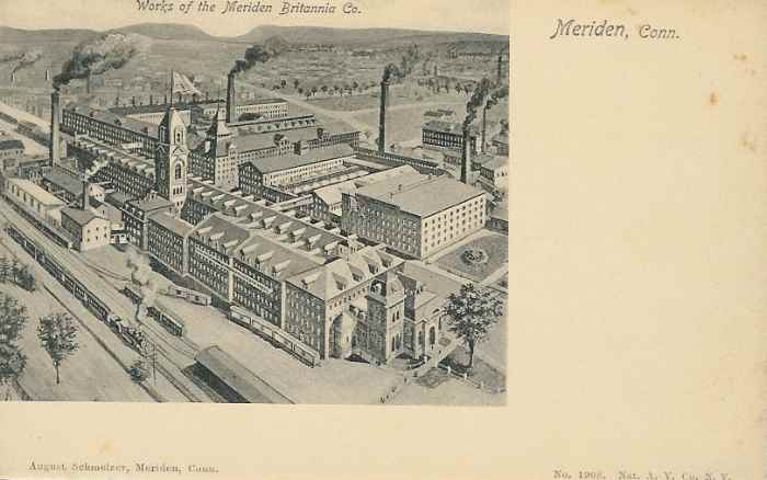 Meriden Britannia Co, factory image c. 1908