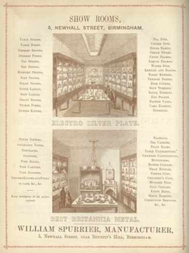 William Spurrier, 5 Newhall Street Birmingham Show Room image
