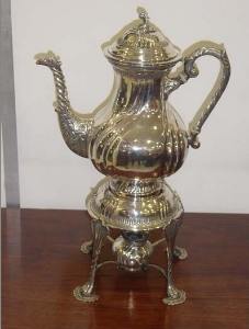 Samovar, 800/1000 silver, Brazil 19th century Samovar, 800/1000 silver, Brazil 19th century