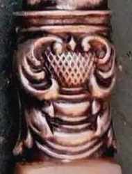 silverplate ferrule on fork with mother-of-pearl handle