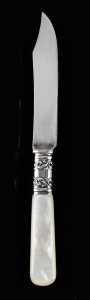 knife with mother-of-pearl handle