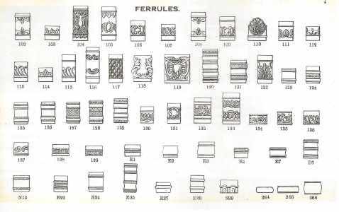 catalog of Yates Bros, manufacturers of handles, caps, ferrules