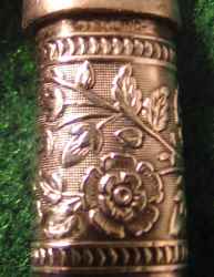 silverplate ferrule on knife with ivorine handle