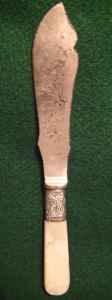 knife with ivorine handle