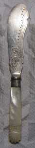 knife with mother-of-pearl handle