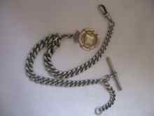 silver watch fob