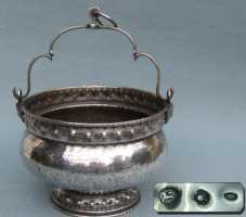 holy water bucket with pseudo Regno Lombardo Veneto hallmarks
