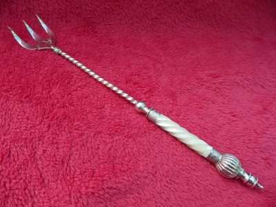 silver toasting fork