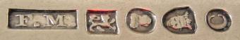 F.M. and English pseudo-hallmarks mark, Franz F. Meyer, Halifax - Nova Scotia 1809-1847 F.M. and English pseudo-hallmarks mark, Franz F. Meyer, Halifax - Nova Scotia 1809-1847