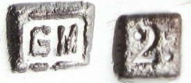 French silverplate maker not identified GM